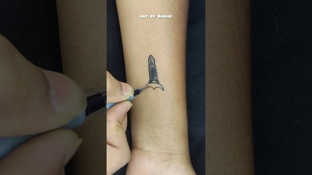 Small knife tattoo design ? #shortvideo