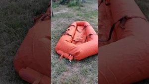 Накачивание лодки ЛАС-1 (МЛАС-1) газом из баллона