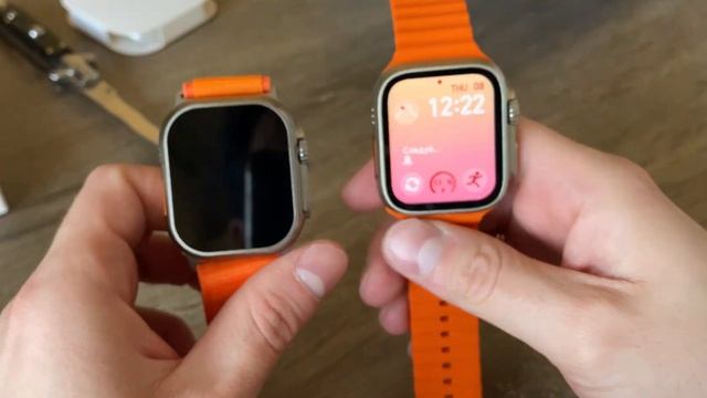 Apple Watch Ultra сравнение с репликой. Тесты датчиков пульса и кислорода