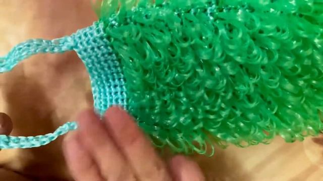 Самая простая и прочная мочалка своими руками. Как легко связать мочалку. МК для начинающих.часть 3 смотреть онлайн