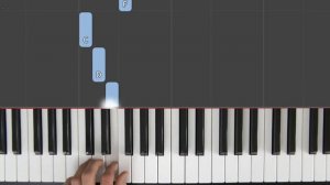 Star Wars Main Theme Easy Piano Tutorial / Synthesia 'Live Keys'