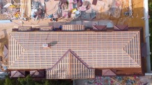 Строительство новой кровли под ключ Металлочерепица, 330 м.кв