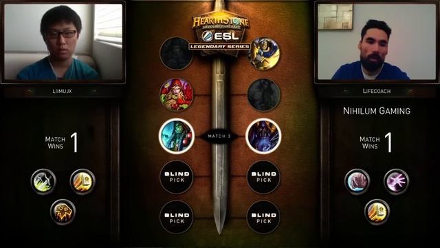 Hearthstone - Lifecoach vs. limujx - ESL Legendary Series Season 2 - Week 1 Group A