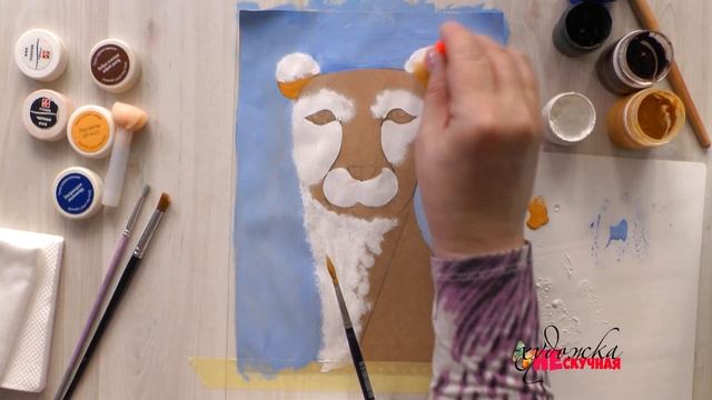 Как нарисовать Гепарда. Гуашь. Рисование с детьми.