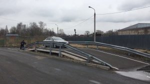 Сдача экзаменов на площадке ГИБДД. Упражнение "Остановка и начало движения на подъёме (эстакада)»