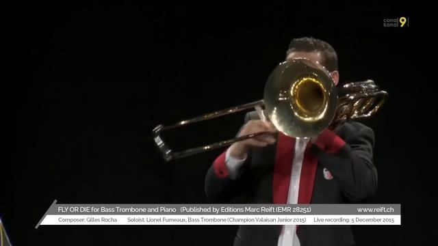 FLY OR DIE for Bass Trombone and Piano (Gilles Rocha, Soloist: Lionel Fumeaux) смотреть онлайн