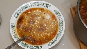 Гороховый суп с копчёной колбасой