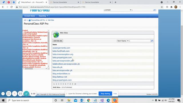 Service Unavailable error on website смотреть онлайн