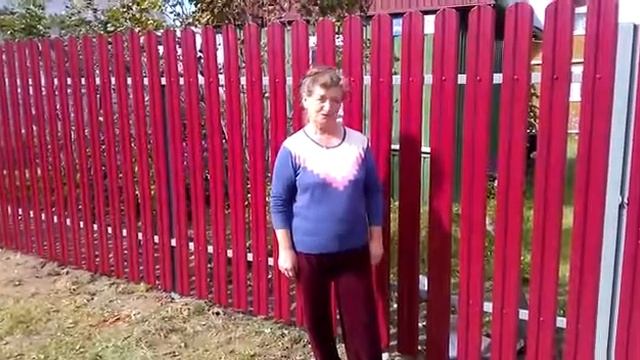 Установка забора из евроштакетника в д. Никитская Клинского района - отзыв клиента смотреть онлайн