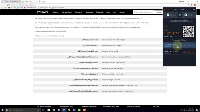Zchain ZCash block explorer API - Introduction смотреть онлайн