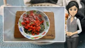 Салат с картошкой и ветчиной