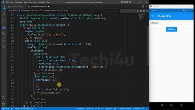 Flutter tutorial 2023: How to insert data in firebase firestore - Crud App