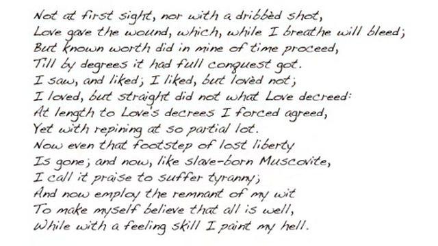 Sidney's "Sonnet II" смотреть онлайн