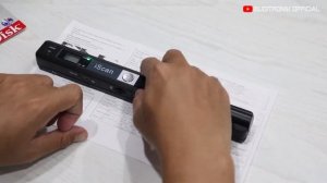 SCANNER PORTABLE iSCAN UKURAN KERTAS A4! OUTPUT JPG & PDF RESOLUSI UP TO 900 DPI