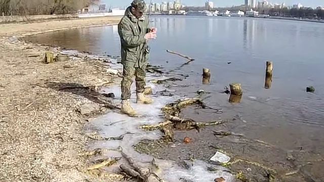 Окунь на Химкинском водохранилище 25.03.2020