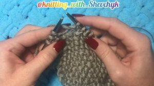 Простой и красивый узор спицами «Рис» подойдёт для варежек, шарфов, снудов, шапок