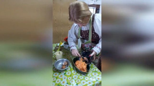 Блюдо уральской кухни Морковная селянка