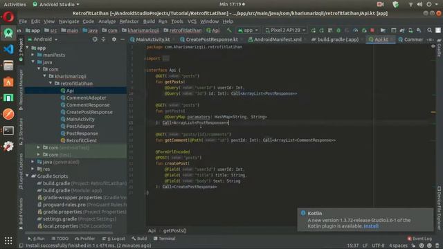 Tutorial Retrofit - 3. Memanipulasi URL  (PATH, QUERY, QUERY MAP) - Android Studio Kotlin