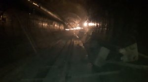 Строящееся метро, прогулка по тоннелю