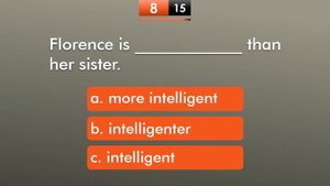 Comparative & Superlative Adjectives Quiz