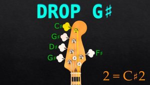 DROP G# - 5 STRING BASS Tuning (Tuner)