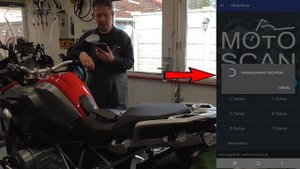 BMW R1200GS HOW TO USE THE MOTOSCAN APP TO POWER UP THE ABS MODULE REAR