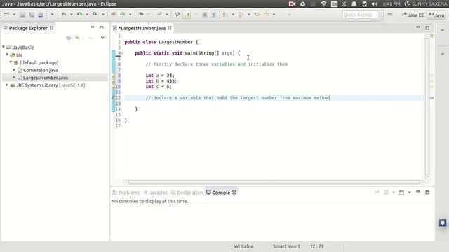How to find largest number of three in java смотреть онлайн