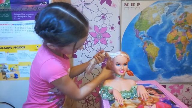 Делаем прическу кукле смотреть онлайн