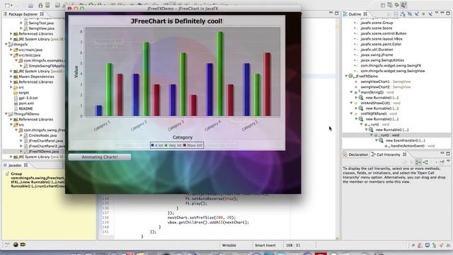 JFreeChart in JavaFX with ThingsFX Swing to JavaFX binding смотреть онлайн