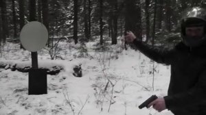 45Rubber, макарыч, стрельба по мясу, крылу автомобиля, дереву, дсп, параболической антенне