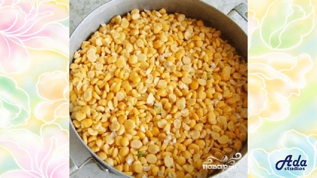 Гороховая каша в горшочке Рецепт, пошаговый, как приготовить, видеорецепт