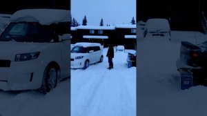 Car stuck in snow Dec.30 2016 alaska