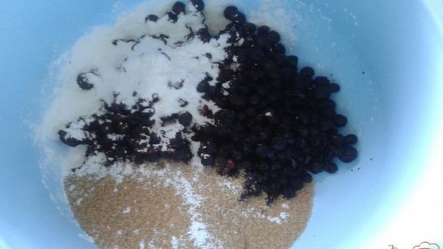 Рассыпчатый черничный пирог (постный)