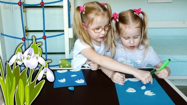 ВЕСЕННЯЯ АППЛИКАЦИЯ ДЛЯ МАЛЫШЕЙ ♥ Чем занять ребенка ♥ #ТворчествосАннойГапченко