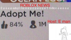 ROBLOX NEWS: adopt mew player count | HOST FOR TODAY: E man