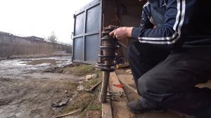 Занижение. Пружины от Элантры и Жиги на ИЖ ОДА.