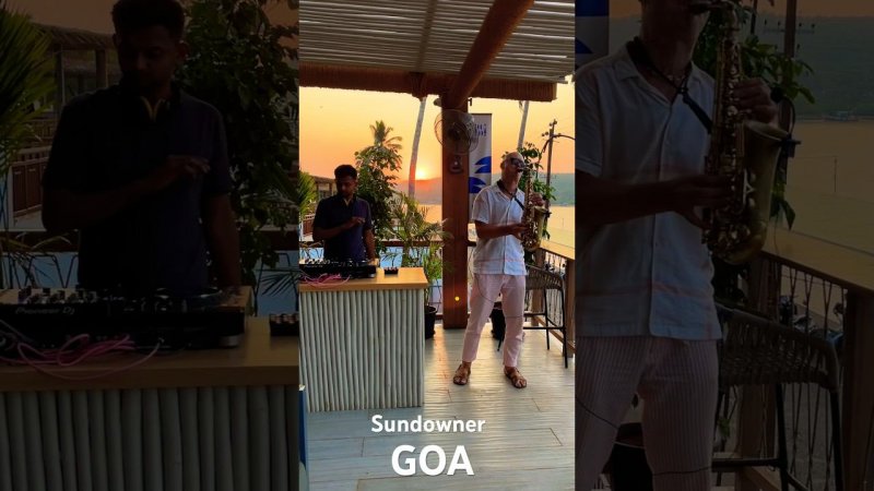 Sundowners Saxophone from #ISSA #Goa #India #saxophone #anjuna #dj #goa #issa #cafedelmar #saxofone