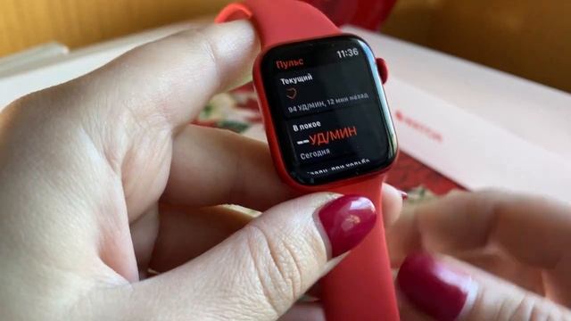 Apple Watch Series 6 RED ⌚️//ОБЗОР ДЛЯ ЧАЙНИКОВ//КИСЛОРОД В КРОВИ И ПУЛЬС? смотреть онлайн