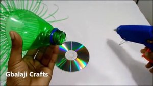 Empty Plastic Bottle Vase Making Craft, Water Bottle Recycle Flower Vase Art Decoration Idea