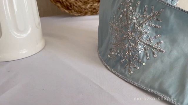 Декоративная лента FATA DELLA NEVE снежинки, 500х10 см 442438-2 смотреть онлайн