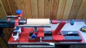 Сделай Сам МИНИ-ТОКАРНЫЙ СТАНОК ПО ДЕРЕВУ (Mini WOOD LATHE.FROM THE DRILL)
