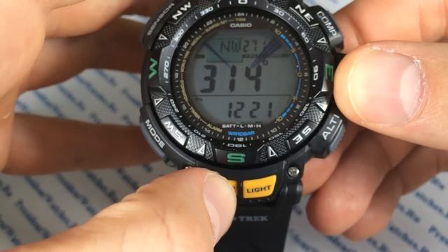Полная настройка часов Casio ProTrek PRG-240-1E - инструкция от Watch-Forum.RU