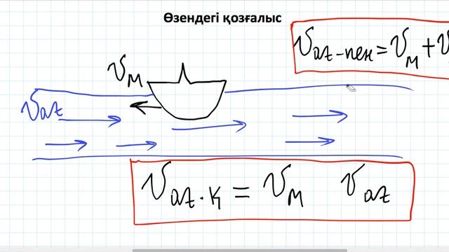 Өзендегі қозғалысқа есептер. 6 минутта түсініп ал. Толығырақ OZAT.ONLINE сайтында