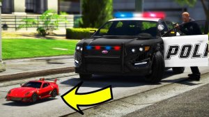 Что ПРОИЗОЙДЕТ если ИГРУШЕЧНУЮ МАШИНУ остановит ПОЛИЦИЯ?! ТРОЛЛИНГ КОПОВ! ( GTA 5)