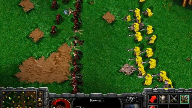 Warcraft 3 Versus - 30 Bowman (Scarlet Crusade) Vs 30 Rifleman - Full Upgrades смотреть онлайн