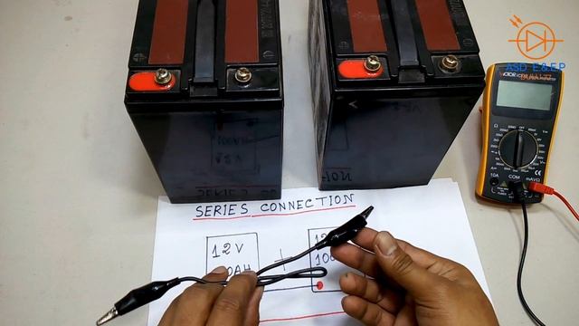 12  volt  batteries  series  and  parallel  connection    two batteries in series