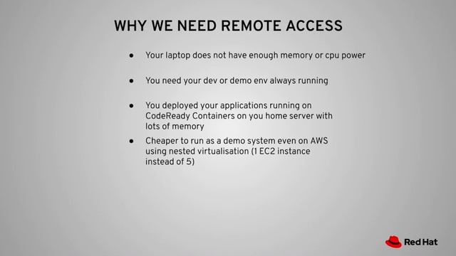 REMOTE ACCESS TO YOUR PERSONAL CODEREADY CONTAINERS (OPENSHIFT) CLUSTER