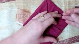 как красиво сложить салфетку (ЛИЛИЯ)