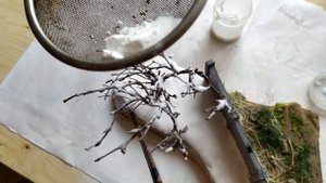 Как сделать зимнее дерево в масштабе 1/72.
