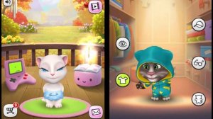 Мульт ИГРА. Говорящая Анжела ВОЗРОЖДЕНИЕ Часть 20.Встреча Говорящих Друзей. Мультик про котиков ИГР